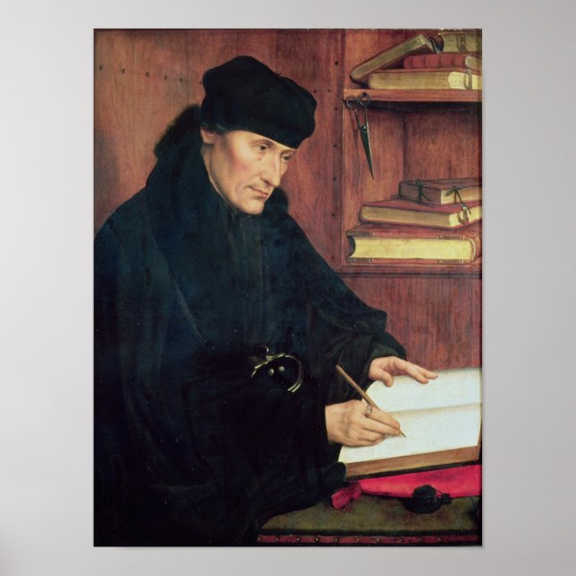 Póster Retrato do Erasmus de Roterdão (Frente)