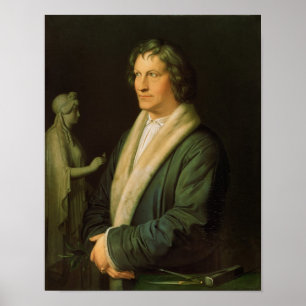 Póster Retrato do escultor Bertel Thorvaldsen