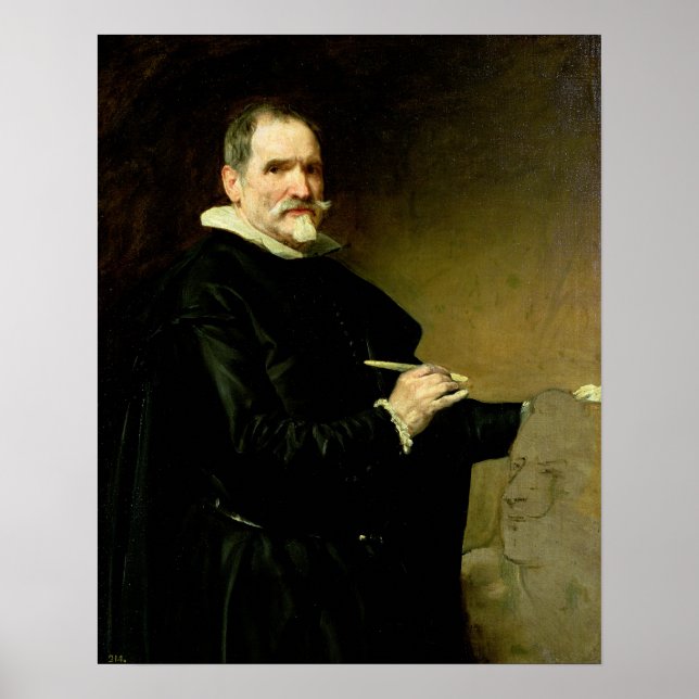 Poster Retrato do escultor, Juan Martinez (Frente)