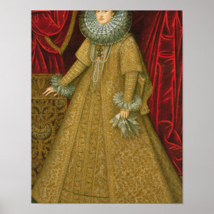 Poster Retrato do Eugenia da rainha Isabel Clara