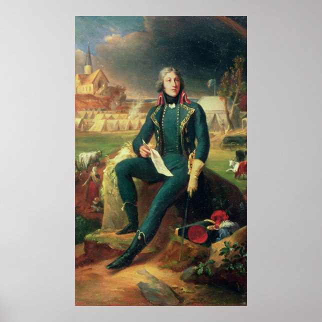 Poster Retrato do General Louis-Lazare Hoche (Frente)