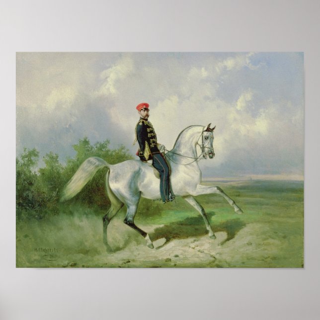 Poster Retrato do Imperador Alexandre II 1876 (Frente)