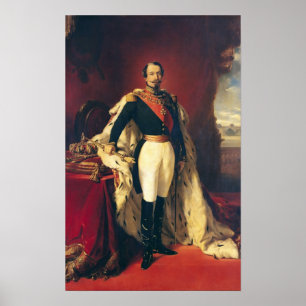 Póster Retrato do imperador de Napoleon III de France