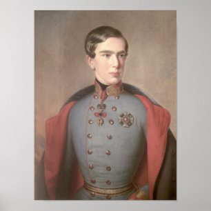 Poster Retrato do imperador Franz Joseph de Áustria