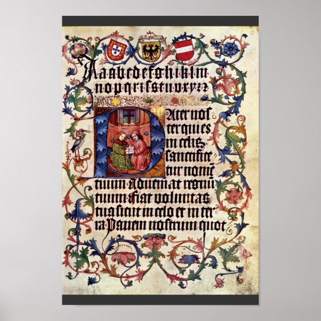 Póster Retrato Do Imperador Maximilian I E Seu Professor  (Frente)