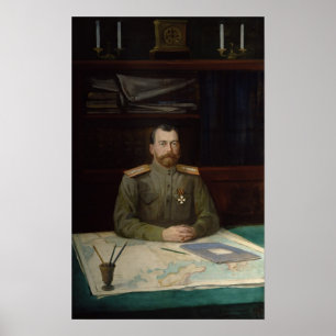 Póster Retrato do imperador Nicholas II, 1914