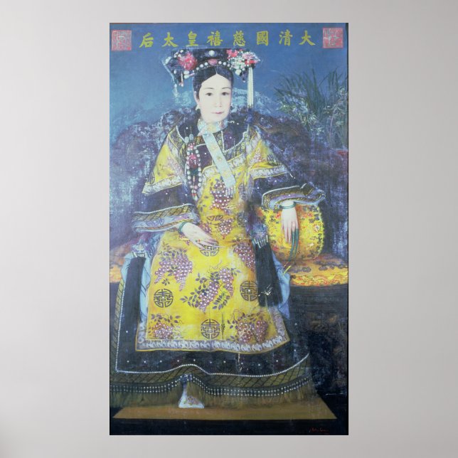 Póster Retrato do Imprensa Dowager Cixi (Frente)