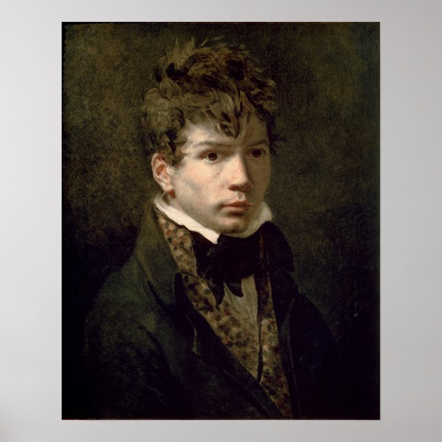 Póster Retrato do Jovem Ingres 1790 (Frente)