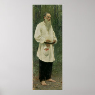 Póster Retrato do lev Tolstoy 1901