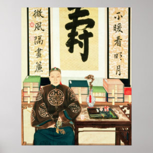 Póster Retrato do Li-Lugar Ying, o excelente do Tzu-Hsi