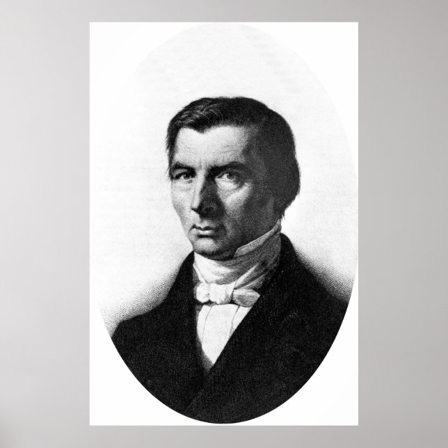 Póster Retrato do Liberal Clássico Frederic Bastiat (Frente)