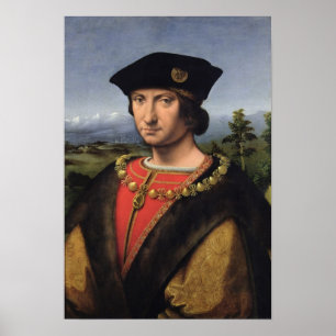 Póster Retrato do marechal do d'Amboise de Charles de