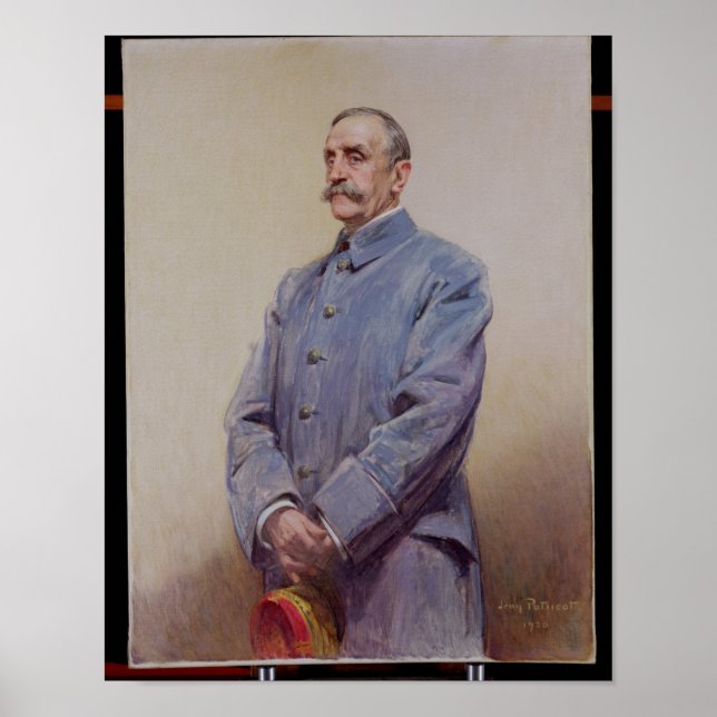 Poster Retrato do marechal Ferdinand Foch 1920 (Frente)