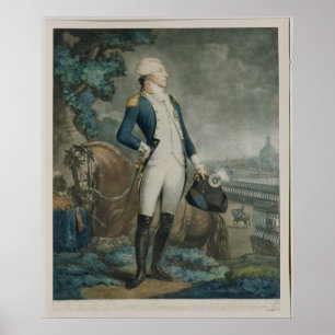Póster Retrato do marquês de La Fayette
