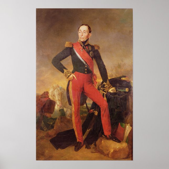 Póster Retrato do Marquês Emmanuel de Grouchy (Frente)