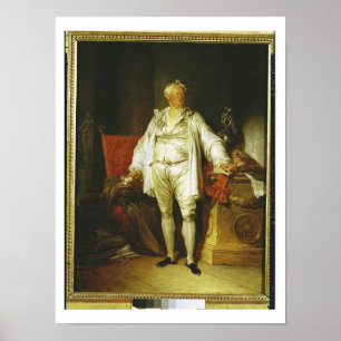 Póster Retrato do Monsieur Bergeret de Grancourt (1715-8
