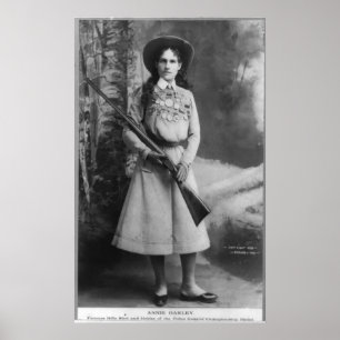 Poster Retrato do nascer Annie Oakley Phoebe Ann Mosey