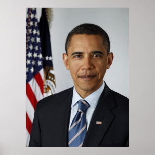 Póster Retrato do oficial de Barack Obama
