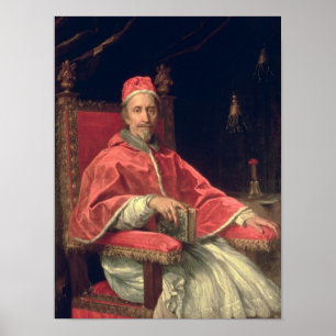 Póster Retrato do papa Clemente IX