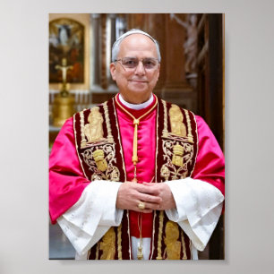 Poster Retrato do Papa Leão XIV