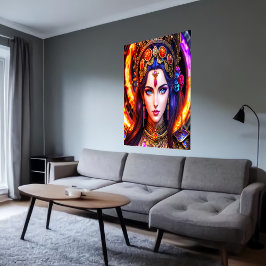 Poster Retrato do Perséfone da Deusa Grega | Arte AI