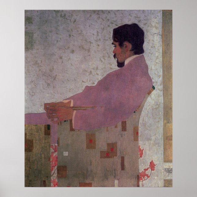 Poster Retrato do Pintor Anton Peschka por Egon Schiele (Frente)
