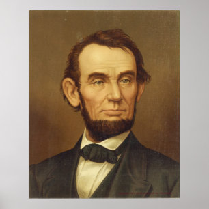 Póster Retrato do Presidente Abraham Lincoln