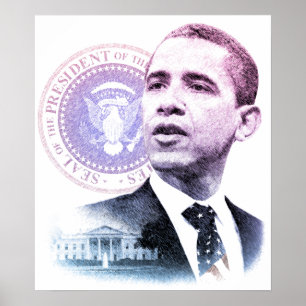 Poster Retrato do presidente Barack Obama