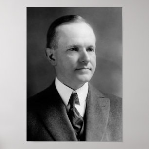 Poster Retrato do Presidente Calvin Coolidge - 1923