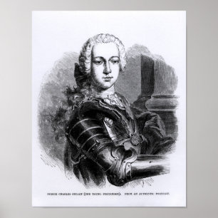 Póster Retrato do príncipe Charles Edward Stuart