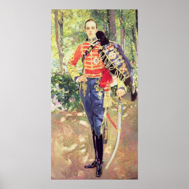 Póster Retrato do Rei Alfonso XIII (Frente)