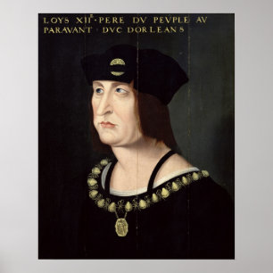 Póster Retrato do rei de Louis XII de France
