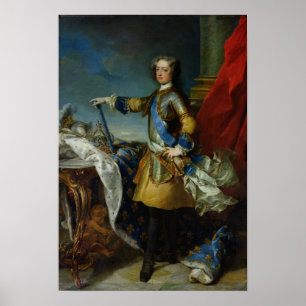 Póster Retrato do rei de Louis XV de France, c.1727