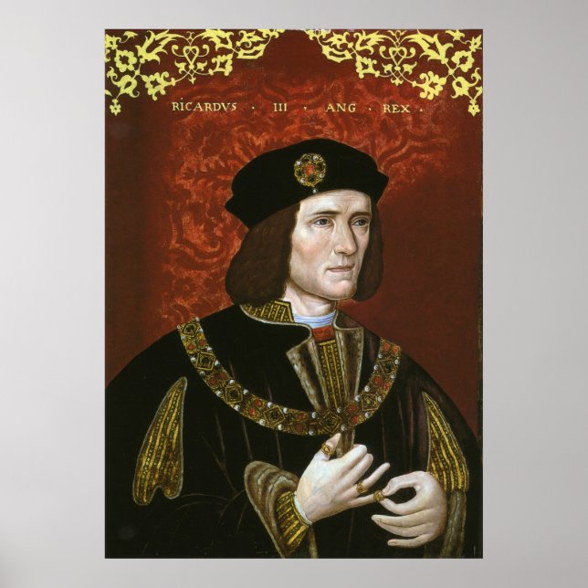 Póster Retrato do Rei Inglês Richard III (Frente)