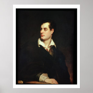 Póster Retrato do senhor Byron (1788-1824) (óleo em