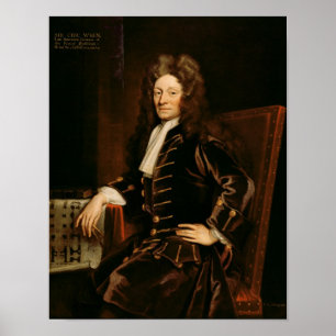 Póster Retrato do senhor Christopher Wren 1711