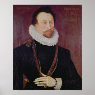 Póster Retrato do senhor John Hawkins 1581
