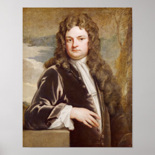 Póster Retrato do senhor Richard Steele 1711