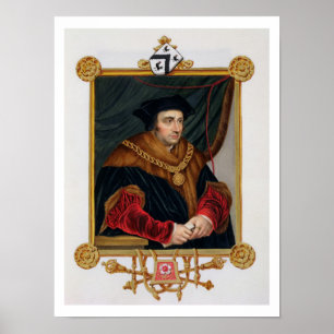 Póster Retrato do senhor Thomas Mais (1478-1535) 'do