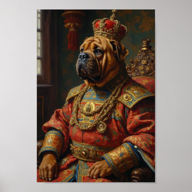 Poster Retrato do Shar-Pei Real (Frente)