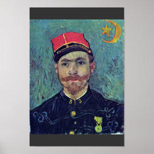 Póster Retrato do tenente de Paul-Eugène Milliet segundo