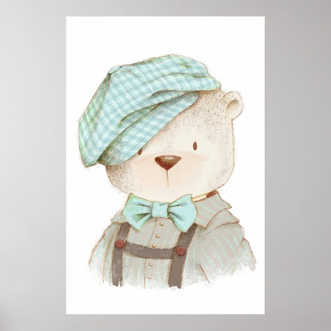 Poster Retrato do Urso Teddy (Frente)