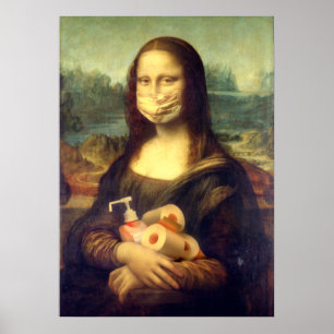 Poster Retrato do vírus Corona