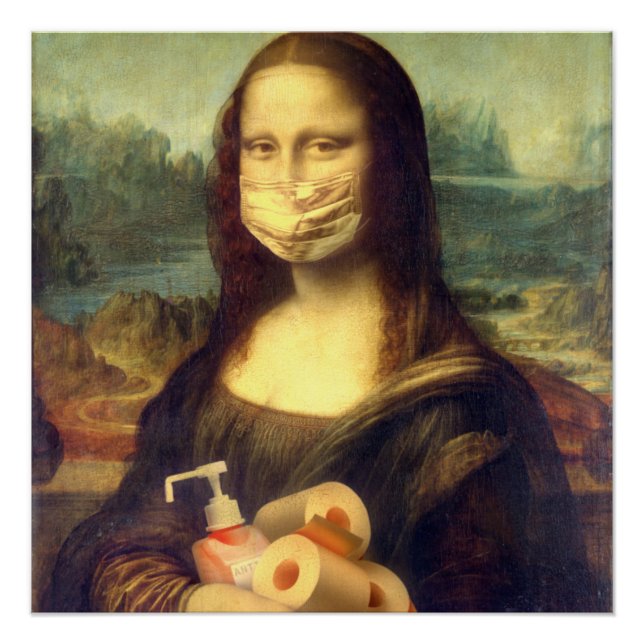 Póster Retrato do vírus Corona (Frente)