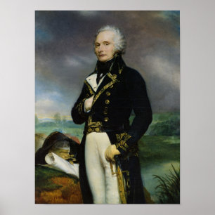 Póster Retrato do visconde Alexandre-Francois-Marie