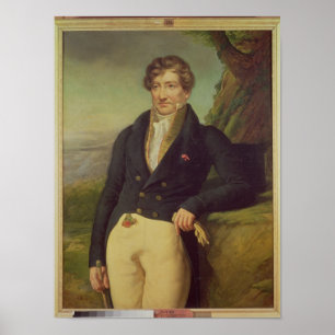 Póster Retrato do Zoólogo francês