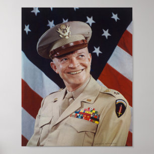 Poster Retrato Dwight D Eisenhower