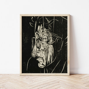 Poster Retrato Edmund Schaeffer Albert Müller