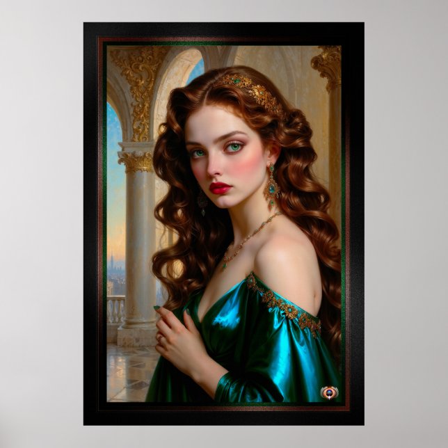 Poster Retrato Encantador do Emerald Empress (Frente)