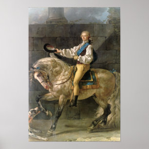 Póster Retrato equestre de Estanislau Kostka